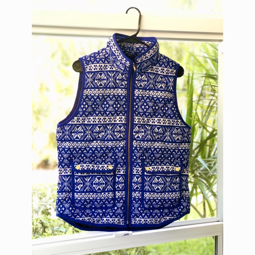 J. Crew Vest (Kentucky Wildcats Blue & White)